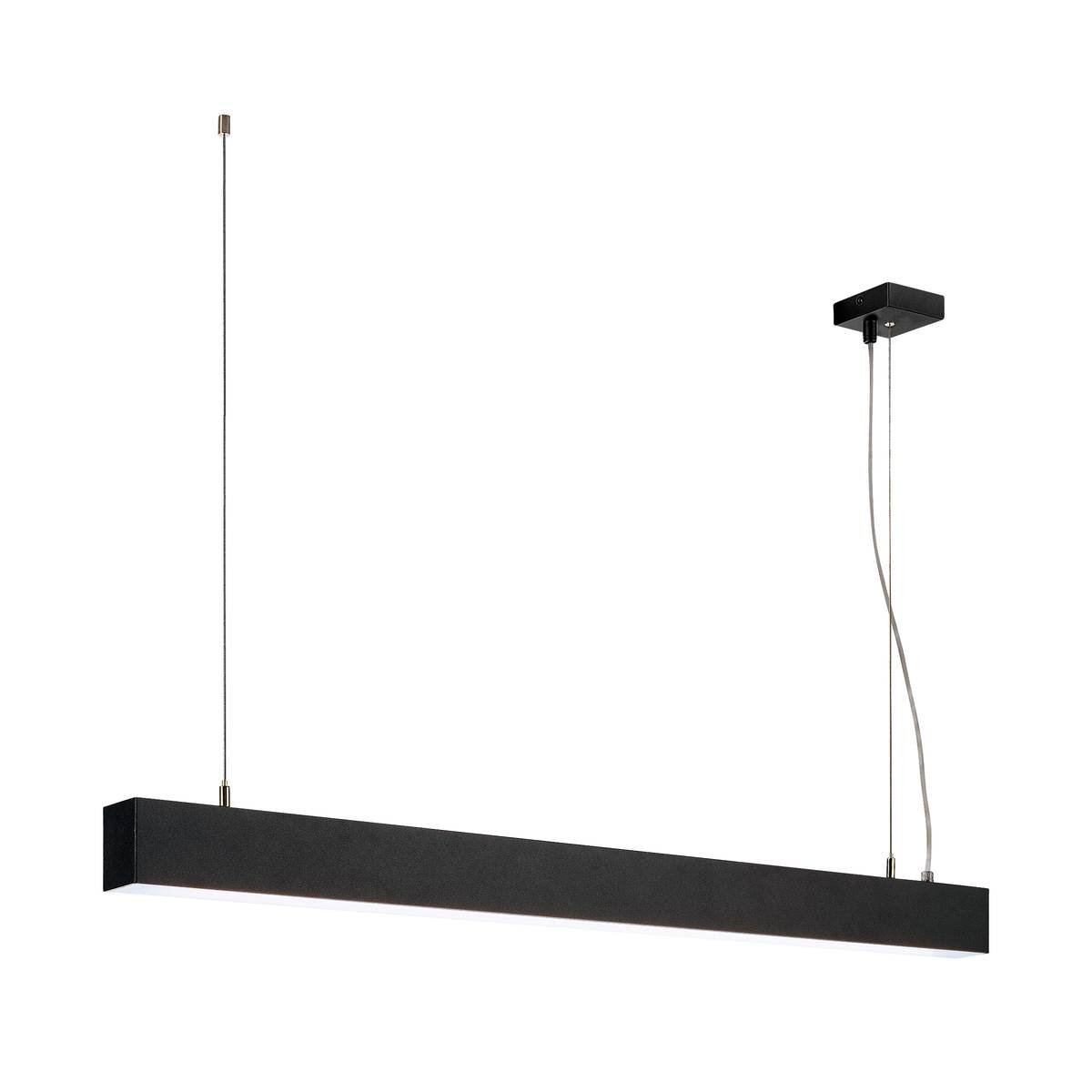 SLV Kantoor hanglamp Glenos 4000K 100cm zwart - 1001403
