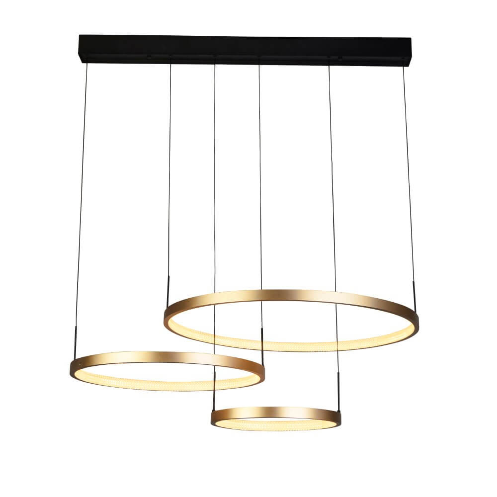 Searchlight Design hanglampGrace zwart met goud - 20227-3GO