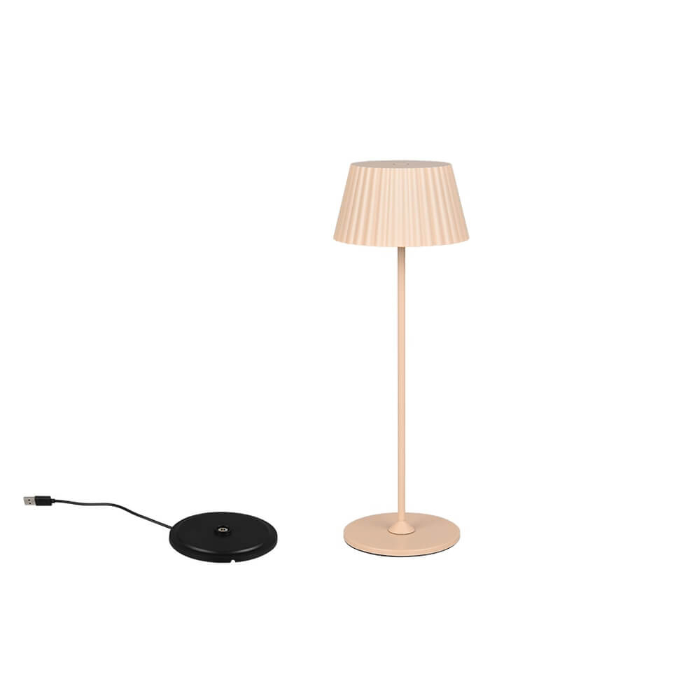 Trio Oplaadbare tafellampSuarez zandkleurig - R57706166