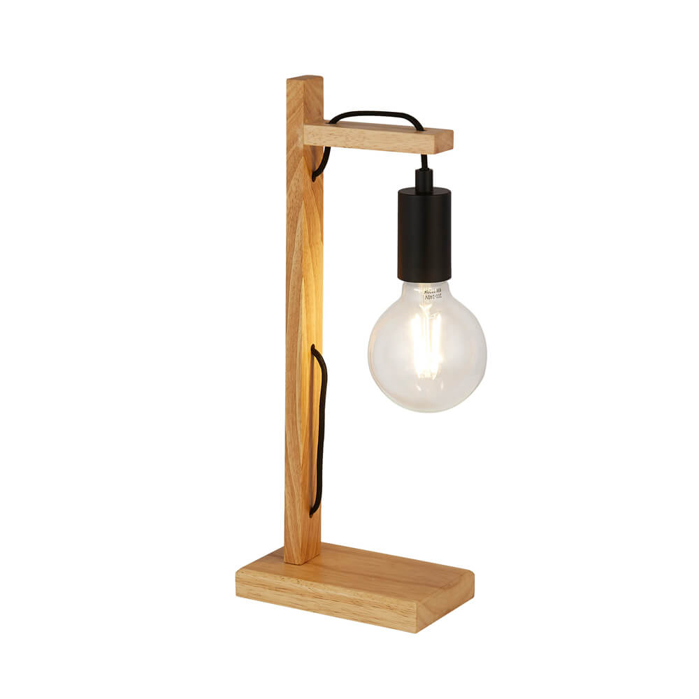 Searchlight Tafellamp hout Woody - EU95041-1BR