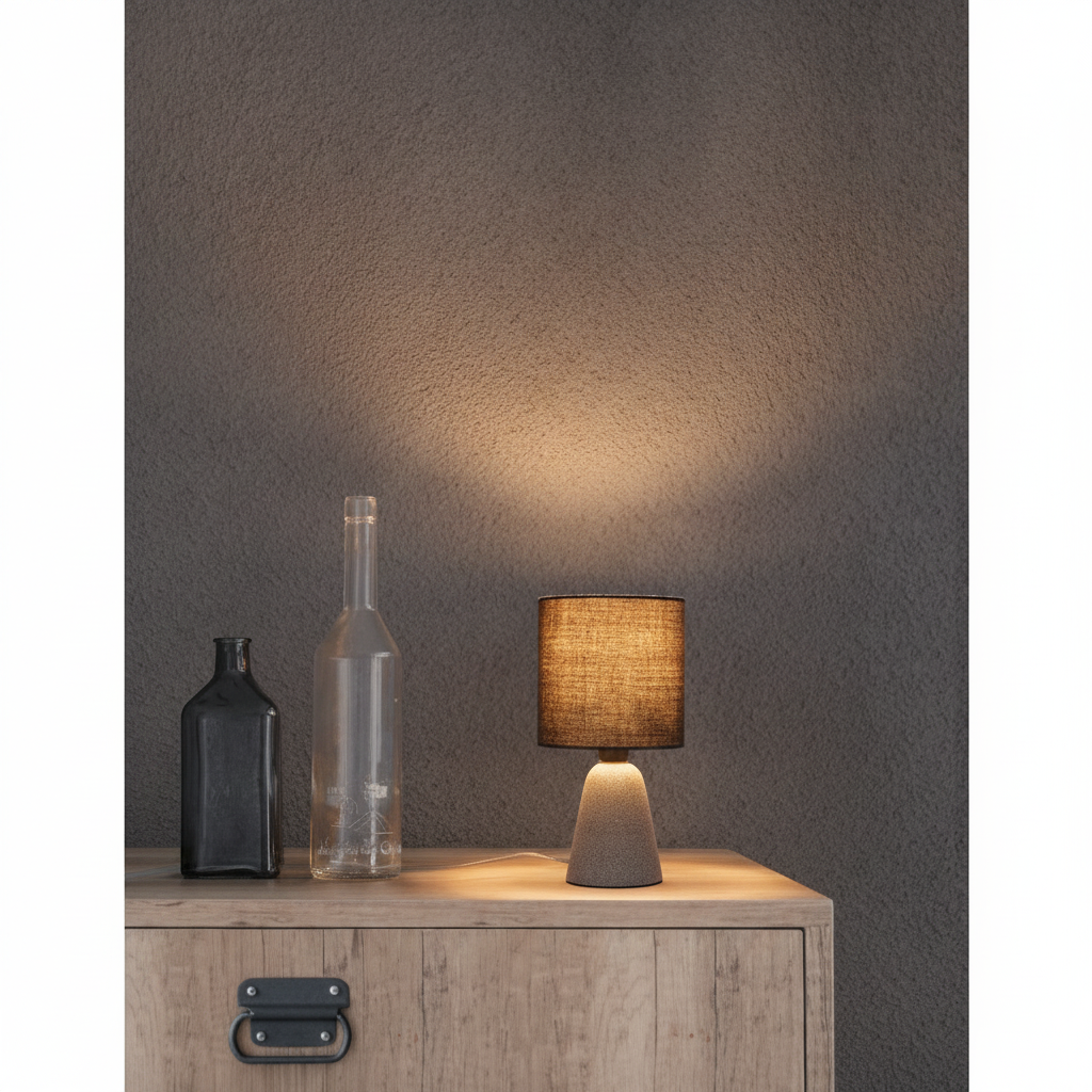 Lyora TafellampZero wit met witte kap - 110621