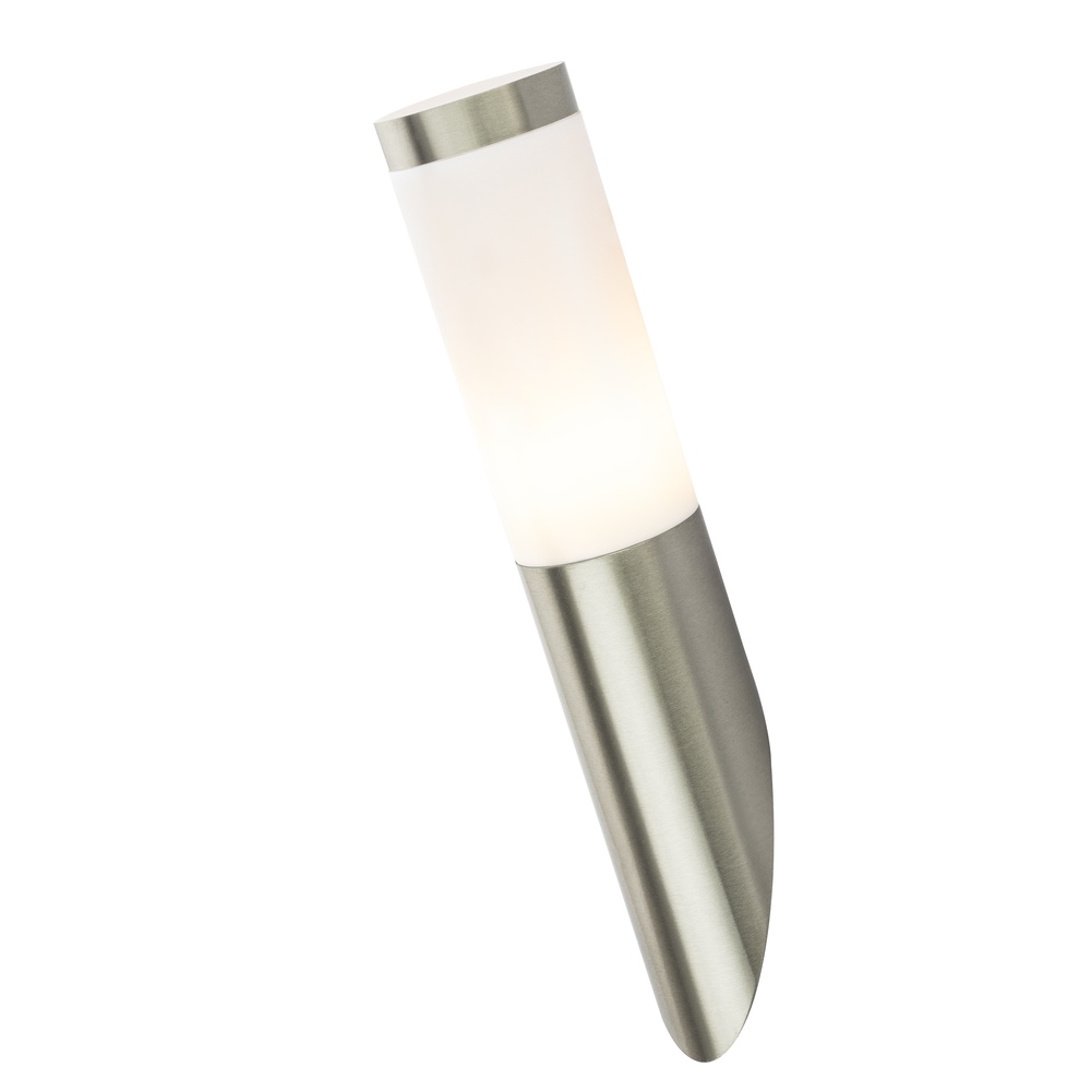Globo Buitenlamp Boston RVS met wit - 3157