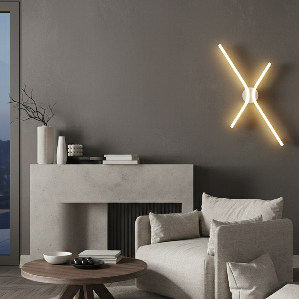 Lyora Design wandlamp Akro wit - 109395