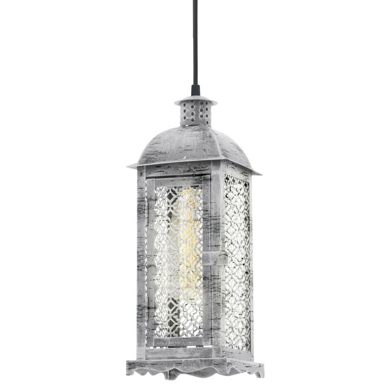 Eglo Hanglamp Vintage Square antiek zilver - 49216