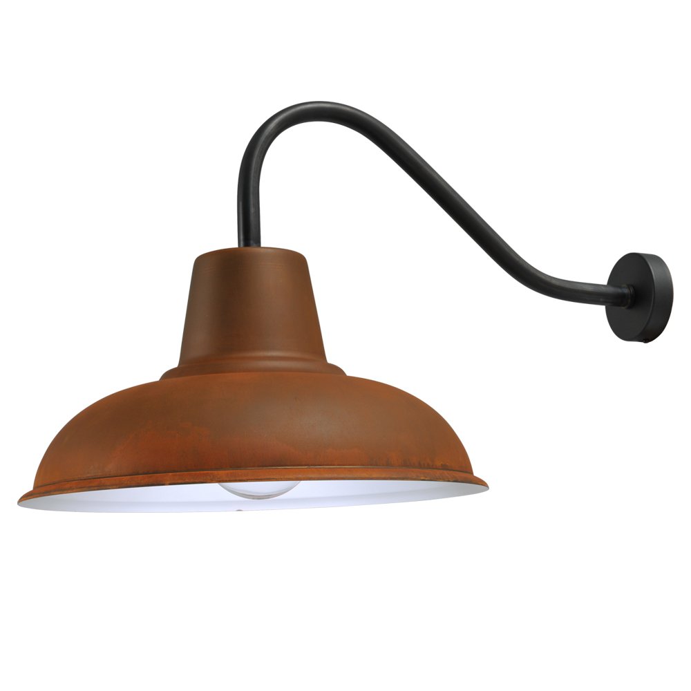 Masterlight Roestbruine wandlamp Industria 73cm roestbruin met zwart - 3047-05-25-06