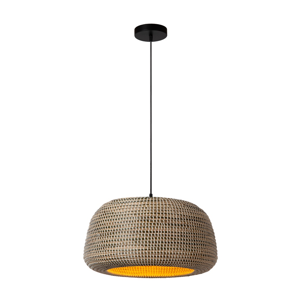 Premium by Lucide Zeegras hanglampMaduka Ø 47cm - bruin - 10450/47/43