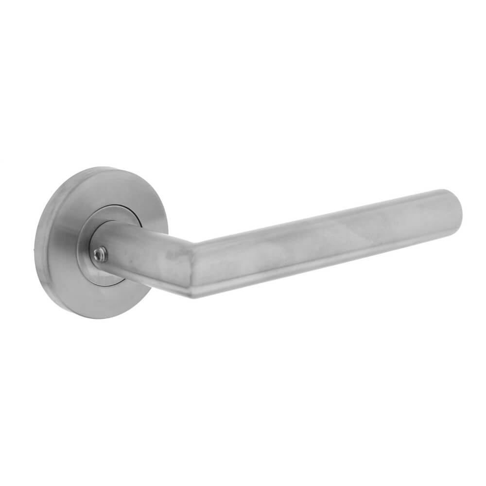 Intersteel Strakke deurklinkHoek 90 op rozet RVS - 0035.101202