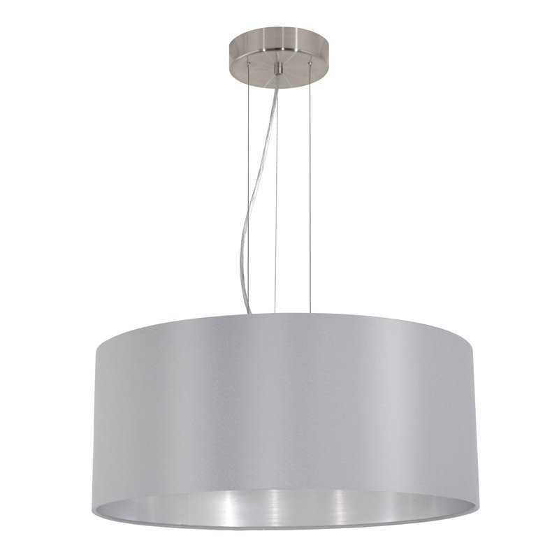 Eglo Landelijke hanglamp Maserlo 53cm zilvergrijs - 31606