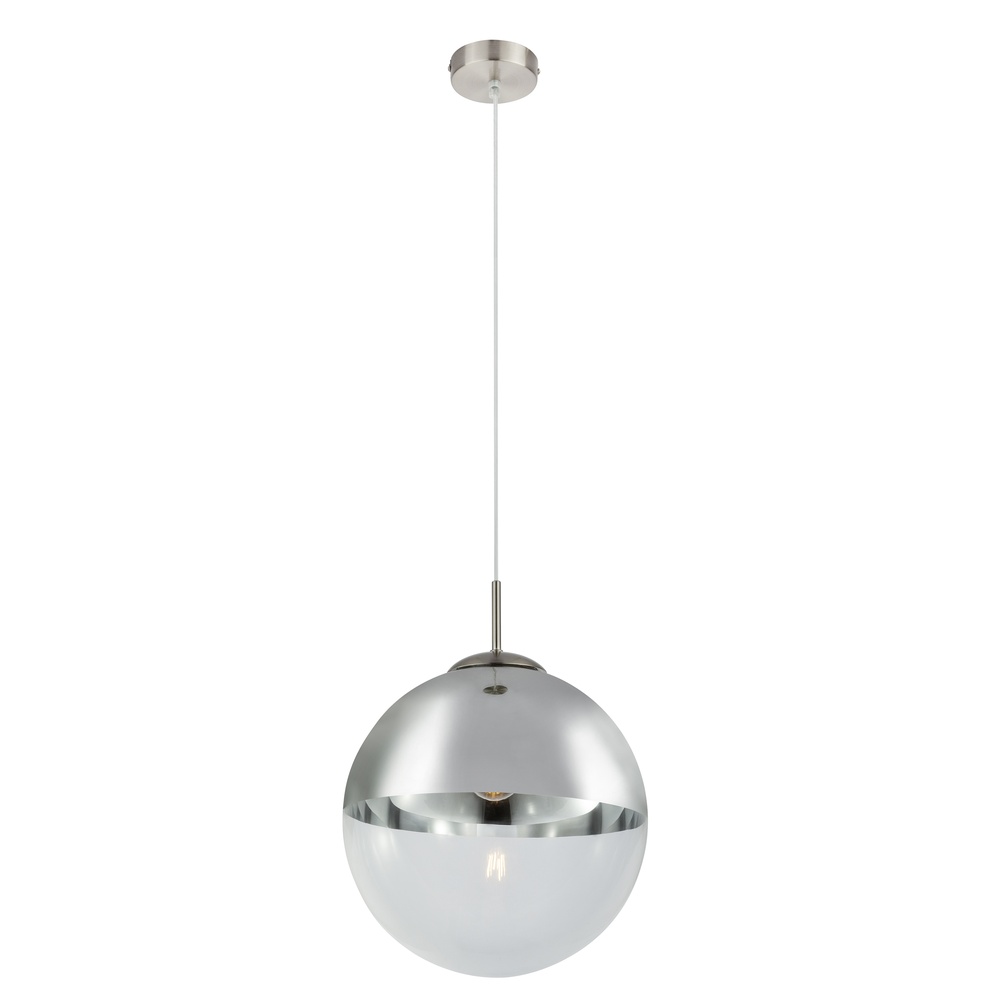 Globo Hanglamp Varus nikkel Ø 30cm - 15853