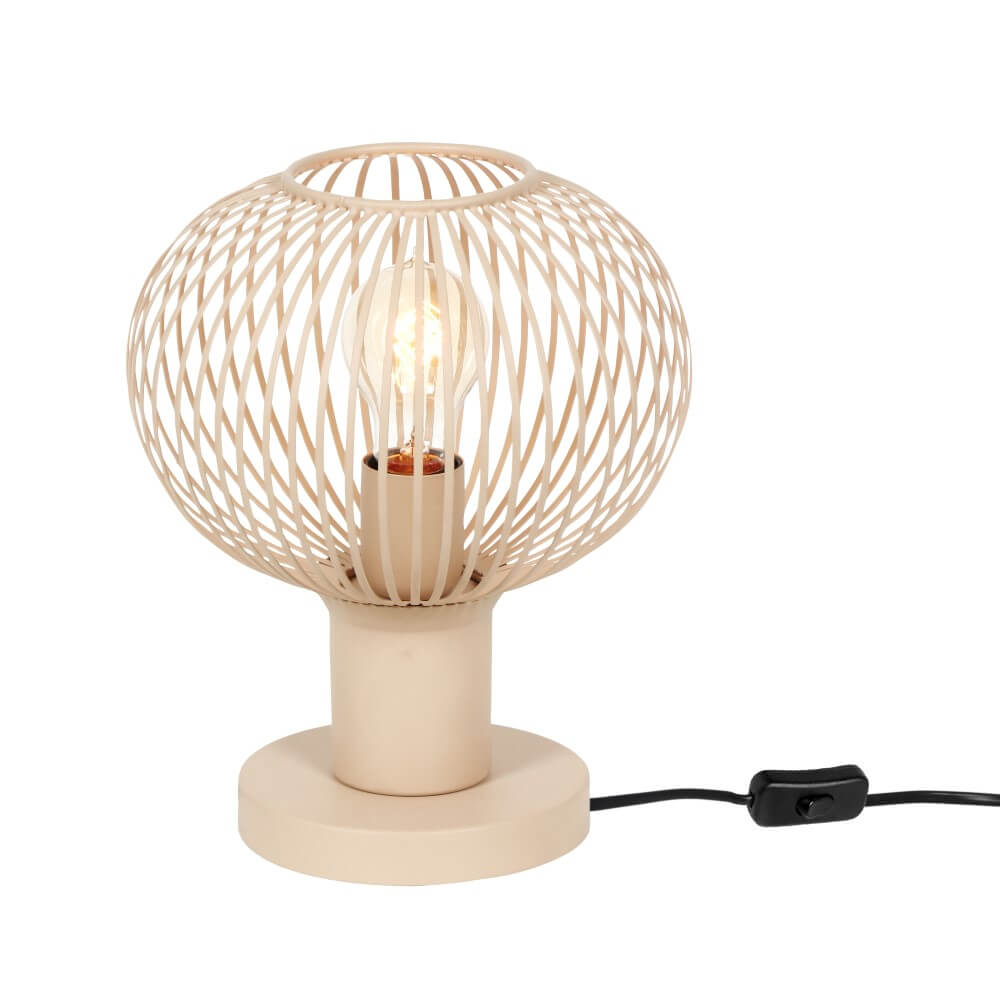 Trio Draad tafellampGila Ø 23cm - zand - 565700166