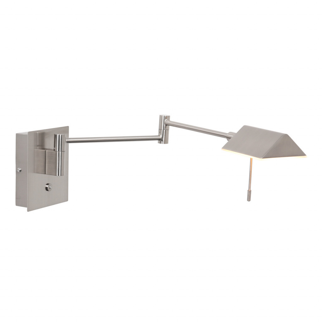Steinhauer Wand leeslampRetina metaal grijs - 3402ST