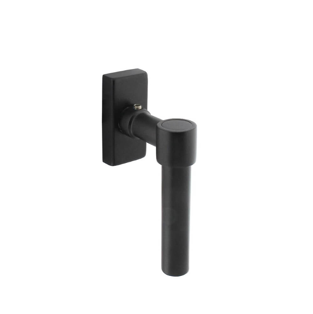 Intersteel Raamkruk L-vormVentra rechthoekig rozet zwart - 0023.615632