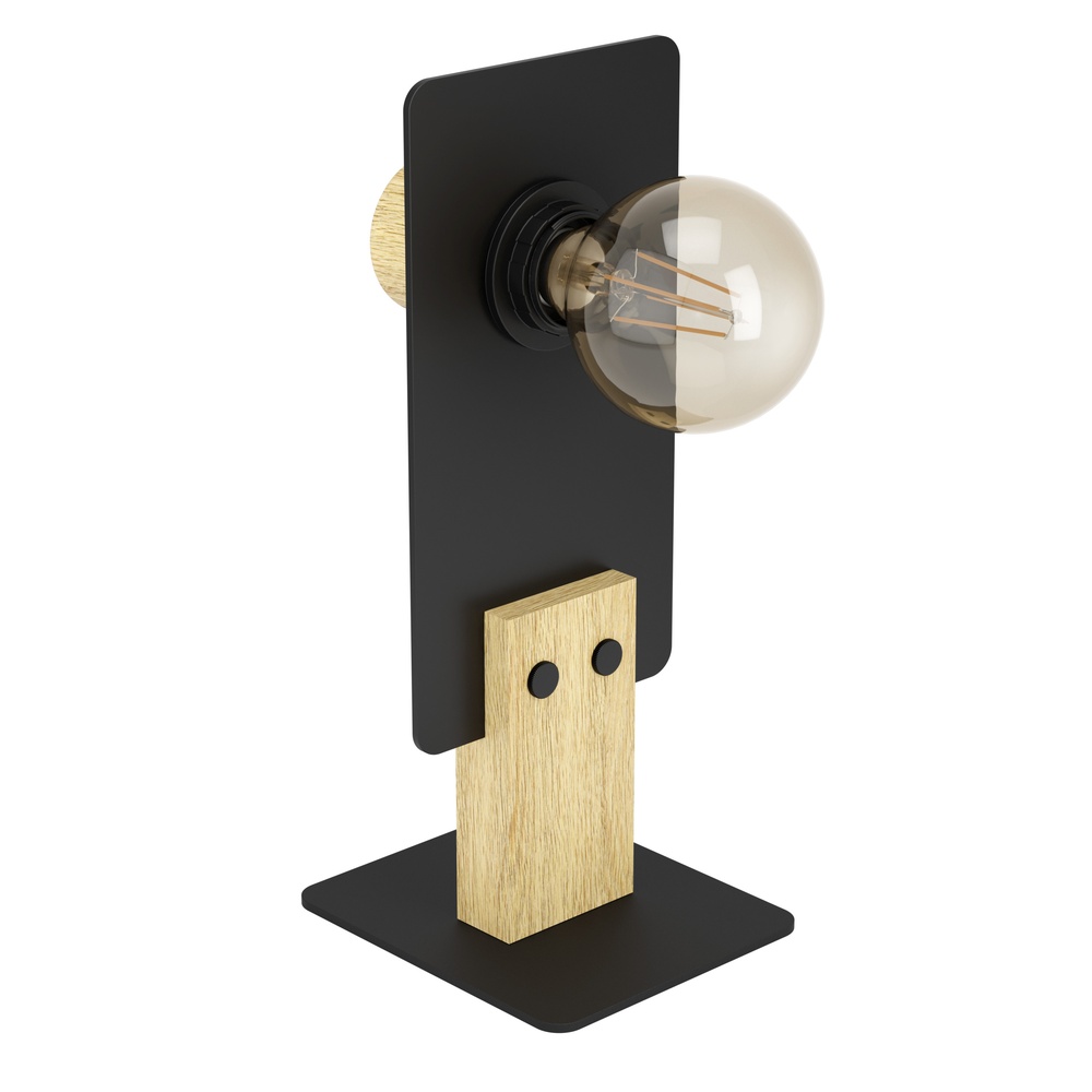 Eglo Moderne tafellampBramerton zwart met hout - 43754