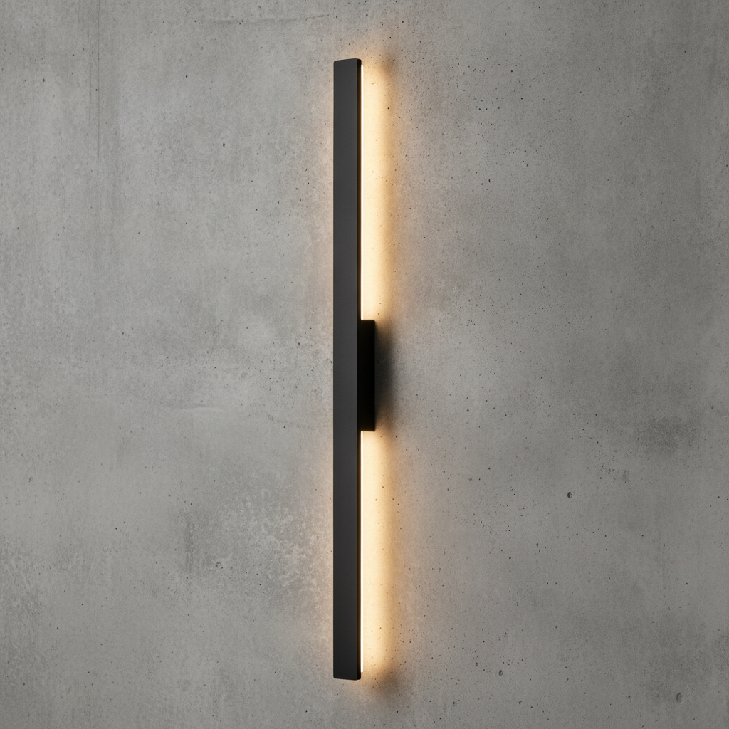 Lyora Strakke wandlampAneth zwart 104cm - 108704