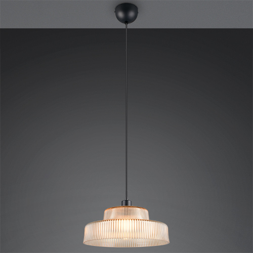 Trio Klassieke hanglampAbella amber glas - R36761013