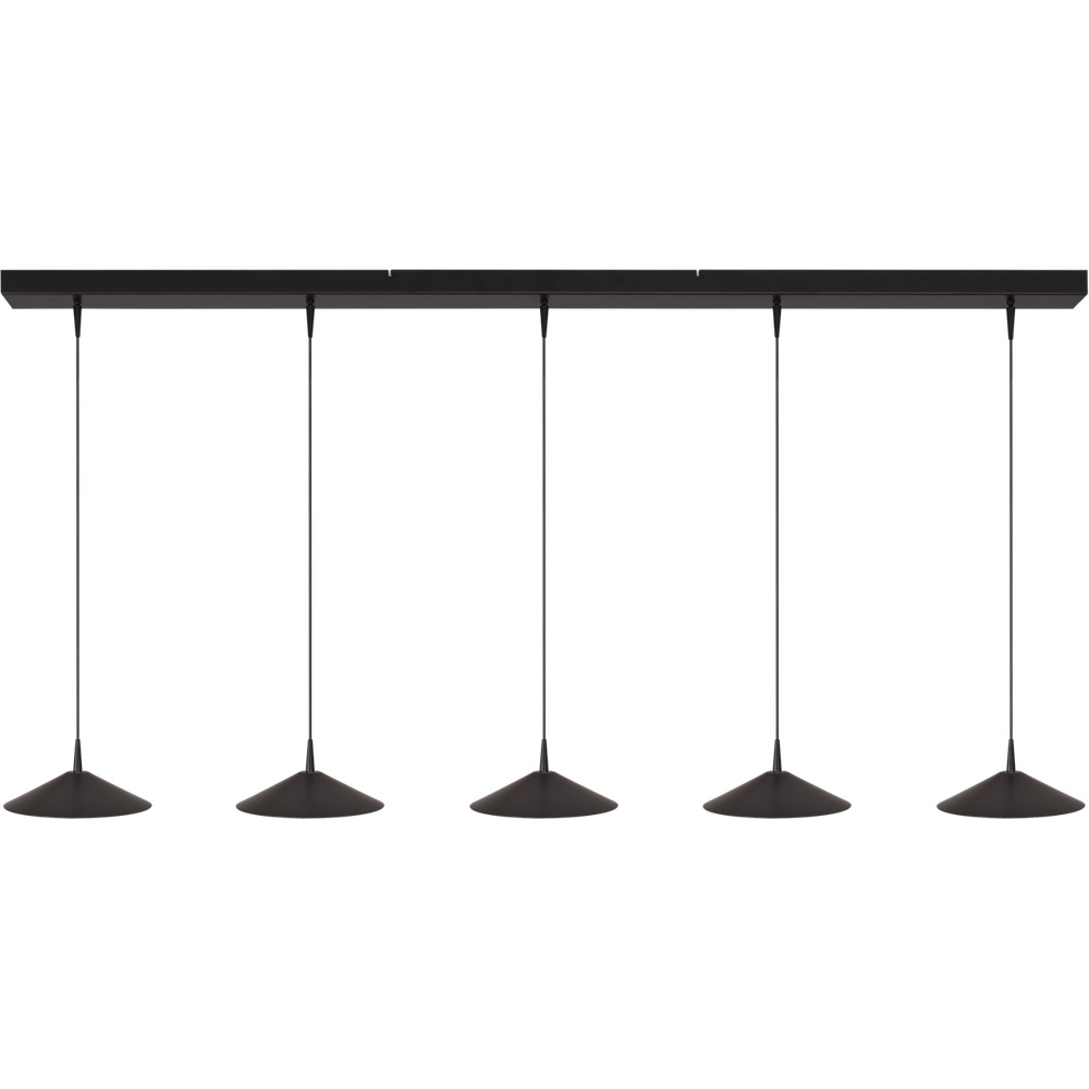 Masterlight 5-lichts hanglamp Ceppo zwart Ø 22cm - 2151-05-81-160-5-22