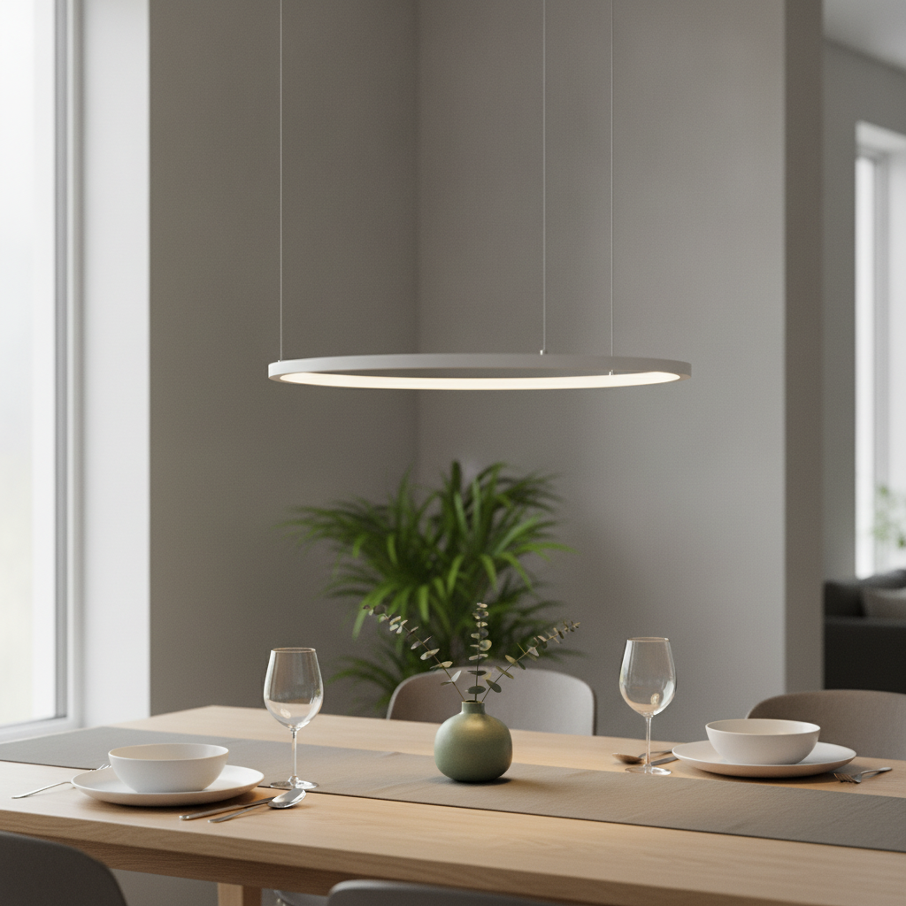 Lyora Ronde hanglampTarquin wit Ø 60cm - 110275
