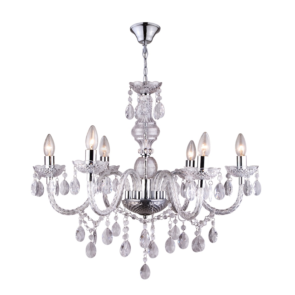 Globo Kroonluchter Cuimbra I chroom - 63116-6