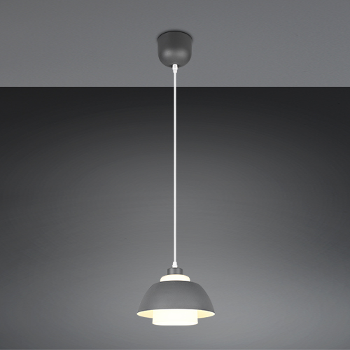 Trio Design hanglamp Tilos antraciet Ø 23cm - R36501042
