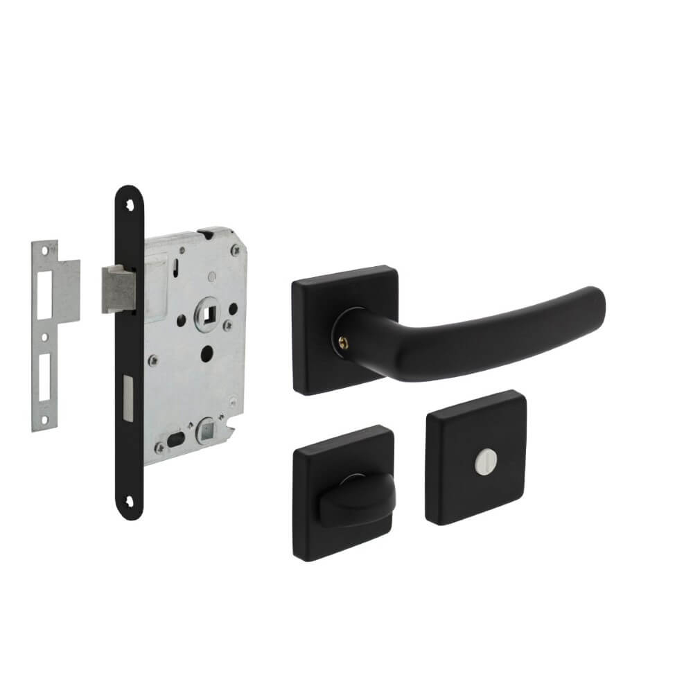Intersteel Compleet deurklinksetDenham zwart toilet - 0023.005999