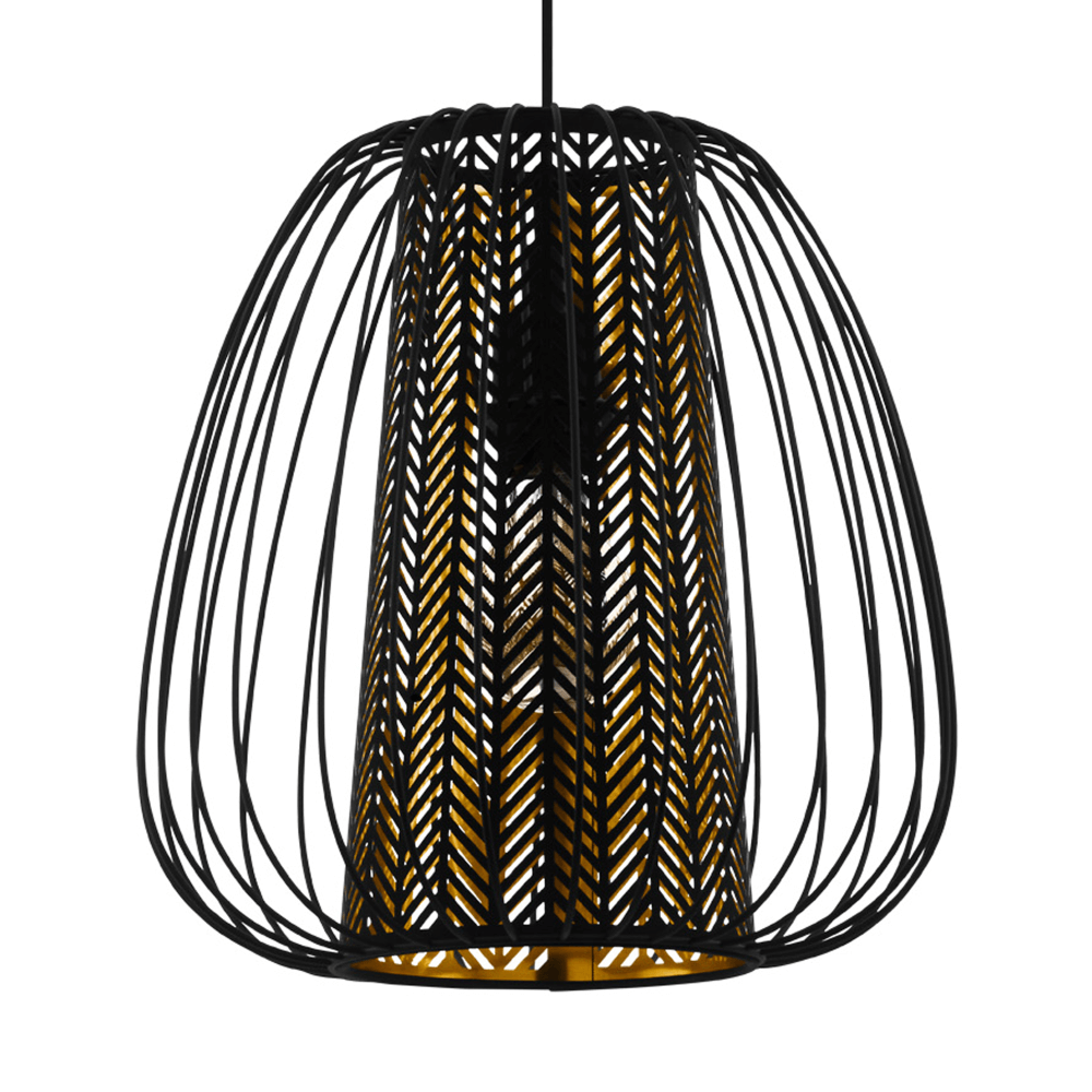 Eglo Hanglamp Curasao zwart met goud - 99661