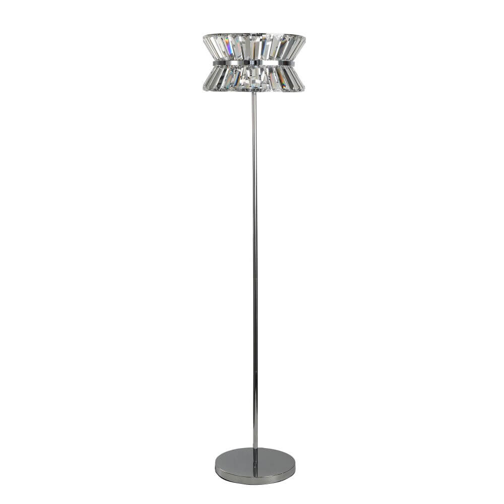 Searchlight VloerlampUptown chroom - EU59411-3CC