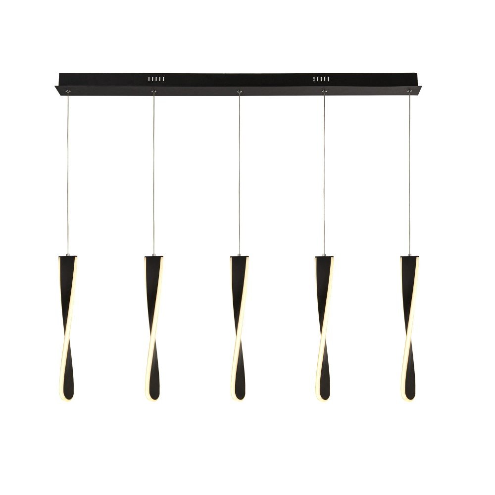 Searchlight Design 5-lichts hanglamp Paddle - 8675-5BK