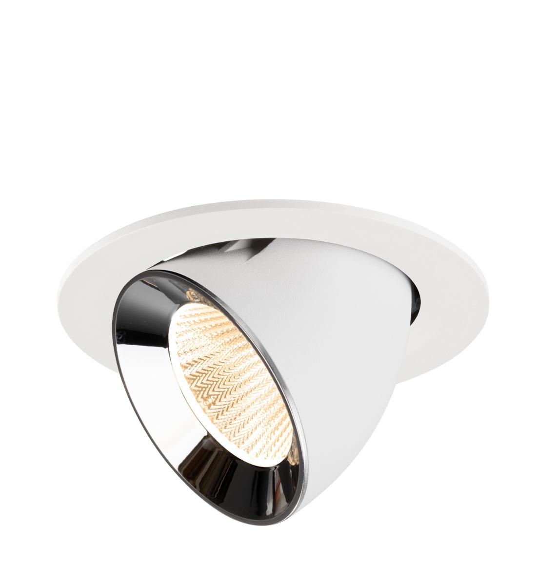 SLV InbouwspotNuminos Gimble L wit/chroom 2700K - 40gr - 1009717