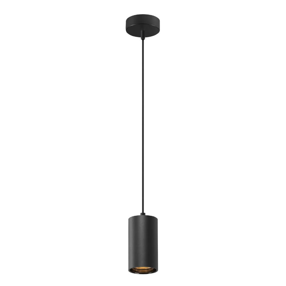 SLV Pendel hanglampAsto Tube zwart 1x GU10 - 1006431