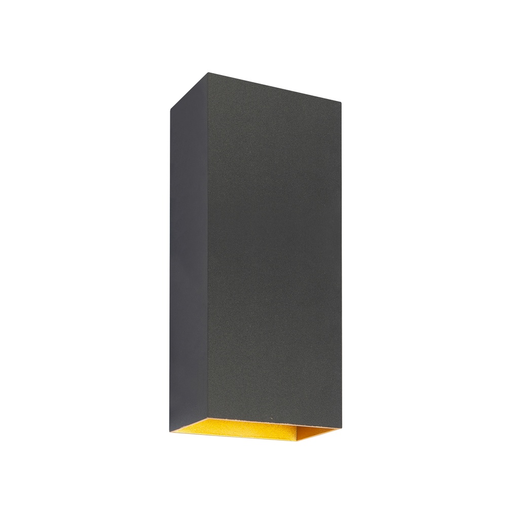 Highlight Design opbouwspot Eros Up Down zwart met goud - W3636.38