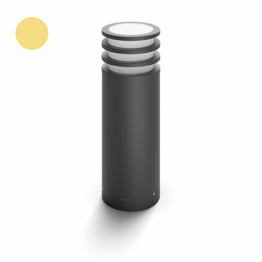 Philips Tuinlamp rondHue Lucca 40cm Antraciet - 1740293P0