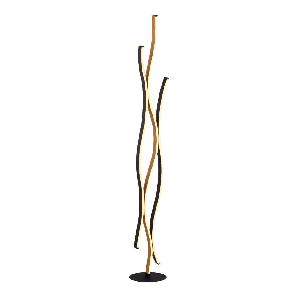 Searchlight Strakke led staande lamp Bloom - EU32102-1BK