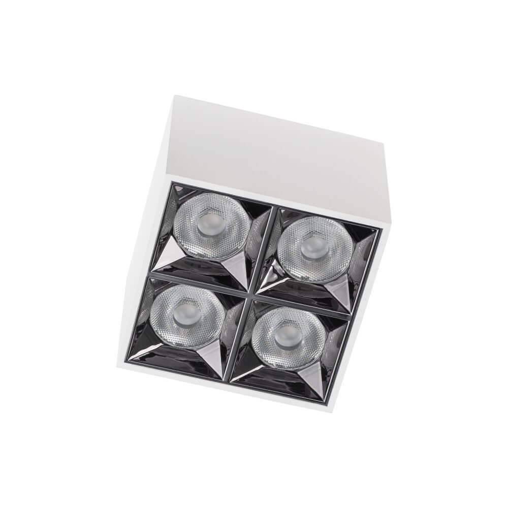 Lyora Witte opbouwspotMidi Led 2x2 leds - 3000K - 10047