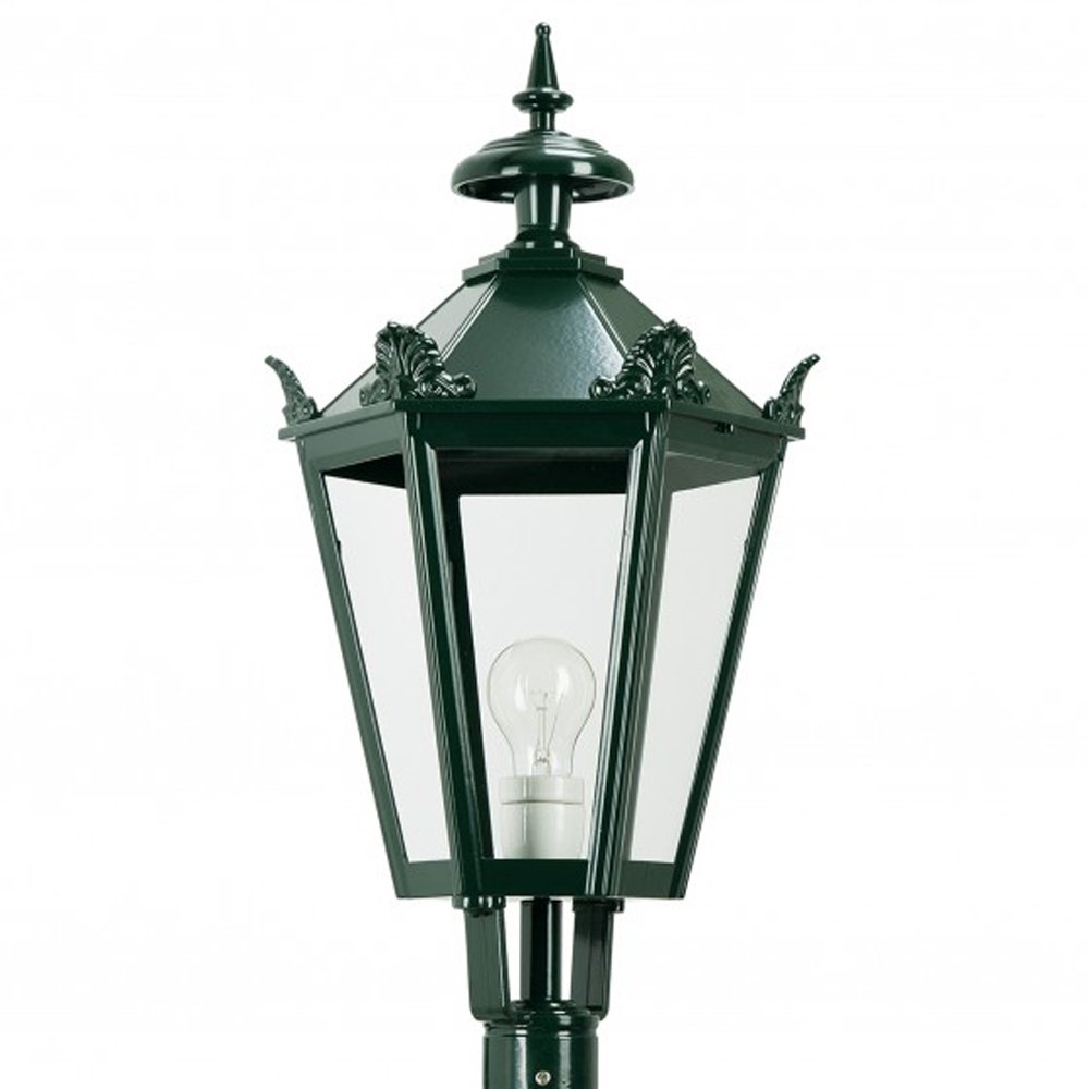 KS Verlichting Nostalgische lantaarn lamp Bergum K7A met kronen - zwart - 1508