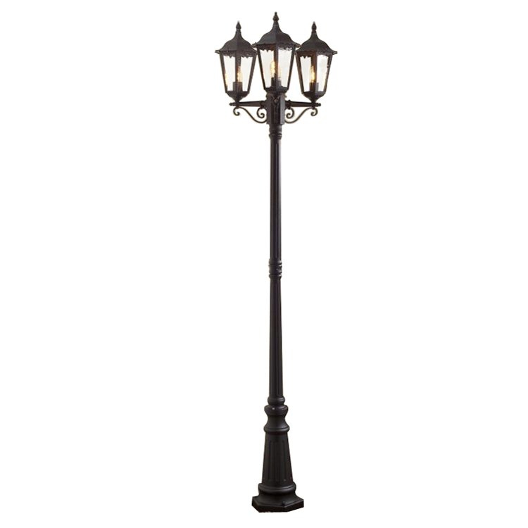 KonstSmide Klassieke buitenlantaarnFirenze 3-lichts zwart - 7217-750 afbeelding