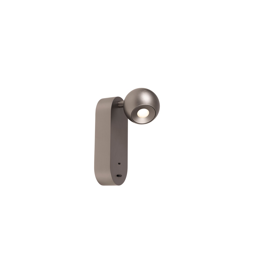 Premium by Lucide Wandlamp bolMontana design grijs - 68200/06/15