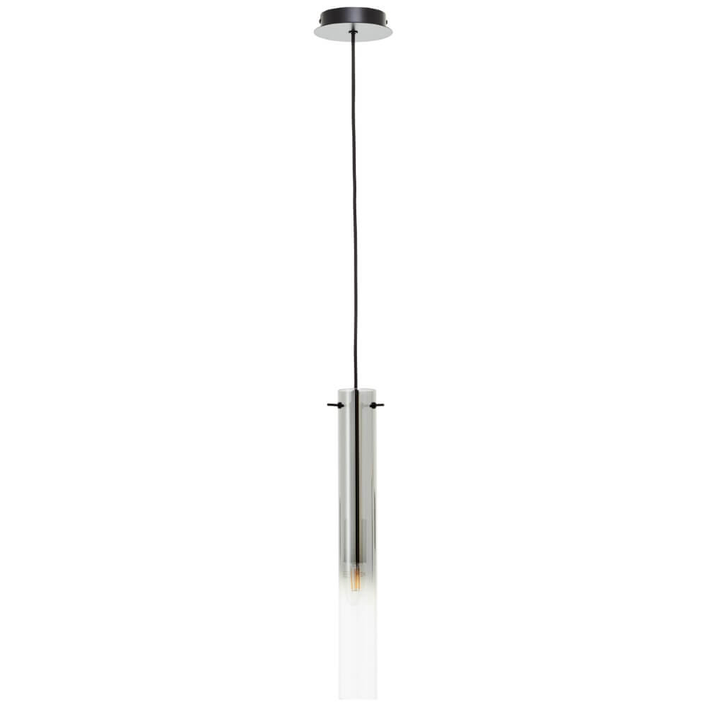 Brilliant HanglampGlasini zwart met smoke glas - 99209/06