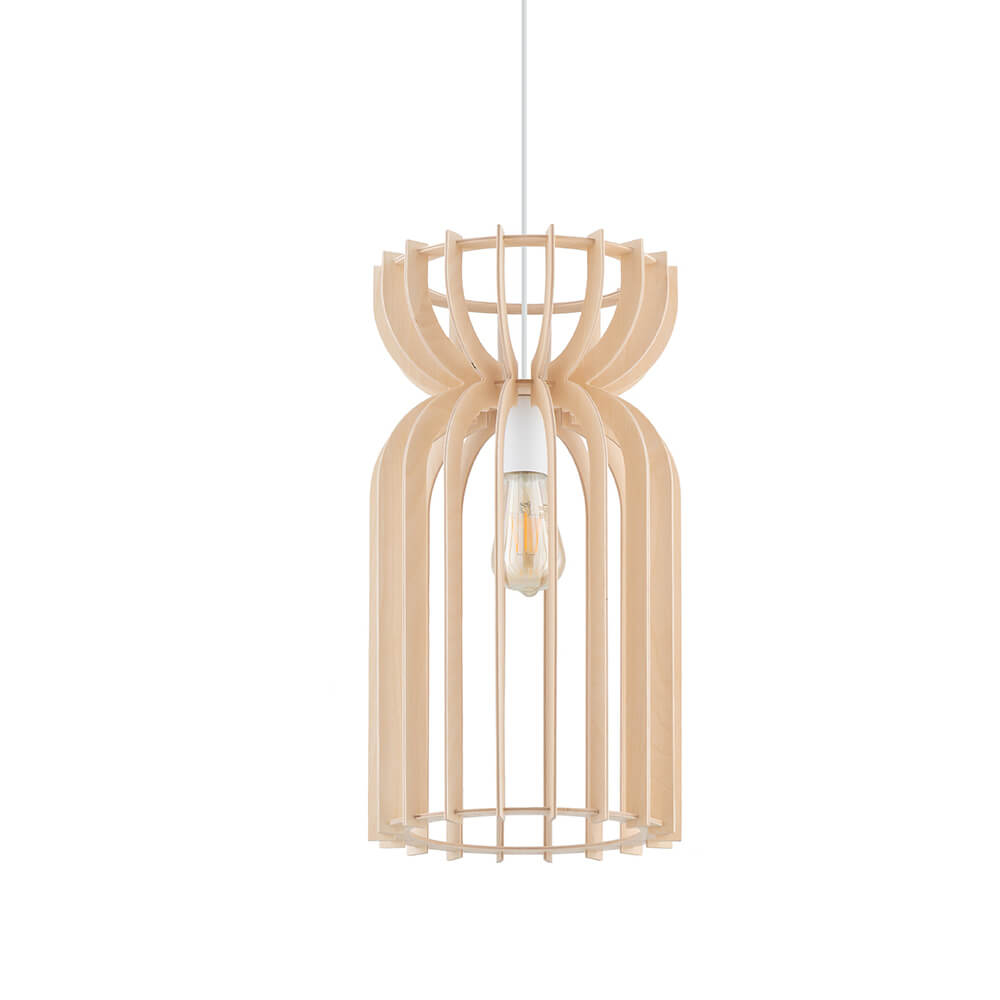 Lyora Houten hanglampKymi Ø 26cm - houtbruin - 10570