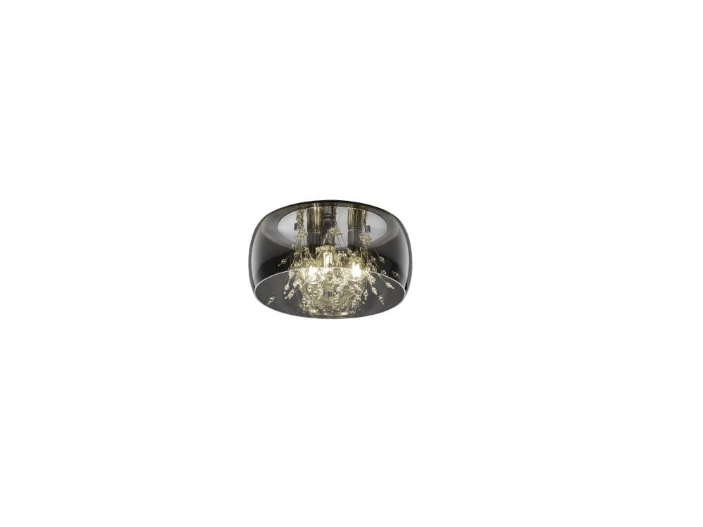 Trio PlafondlampCrystel verchroomd glas Ø 34cm - 616700306