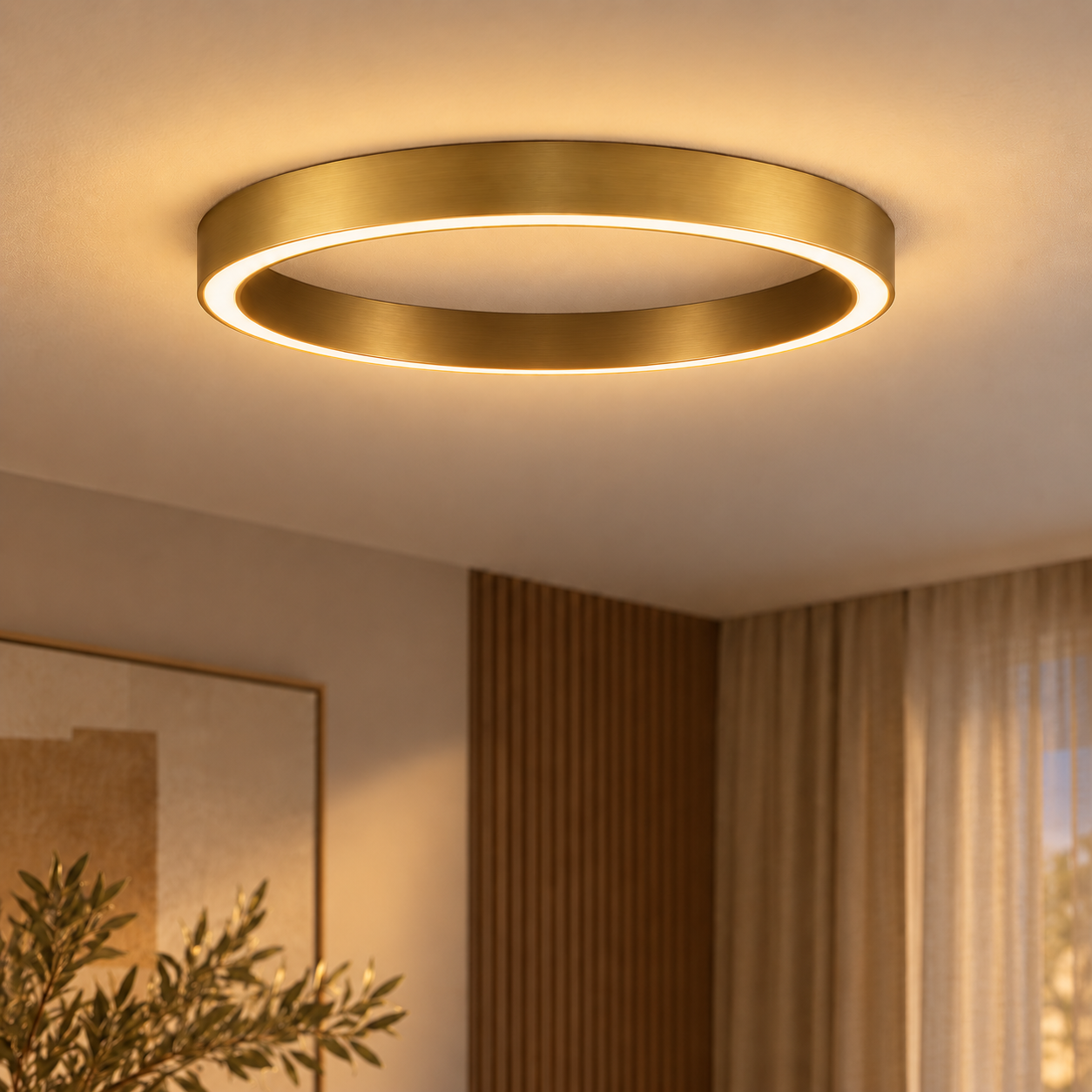 Lyora Design plafondlampSting goud Ø 100cm - 110289