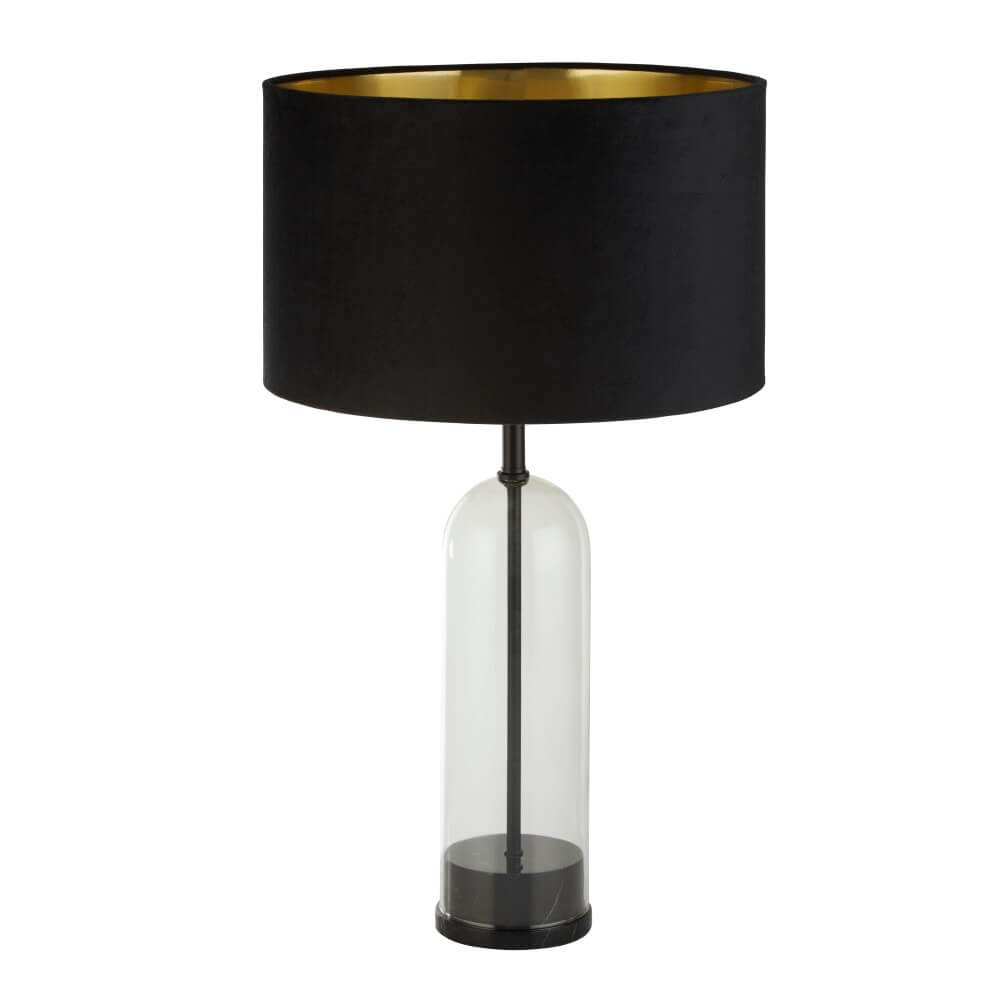 Searchlight Unieke tafellampOxford met zwarte kap - EU81710BK