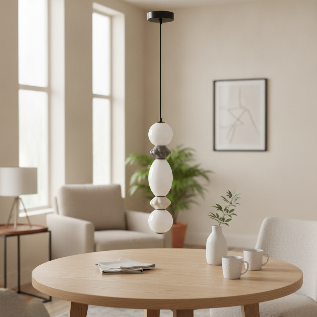 Lyora HanglampPallina grijs - wit - 9009302