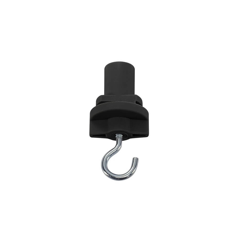 SLV 3-Fase adapterS-Track adapter met haak zwart - 175190