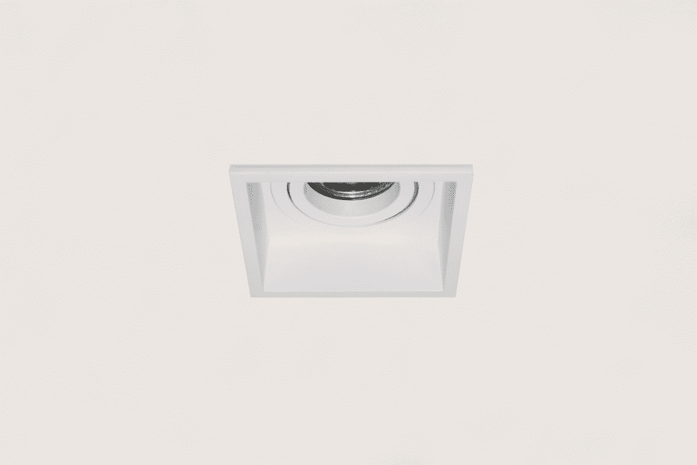 Artdelight Vierkante inbouwspot Rex wit - DL 881 WI