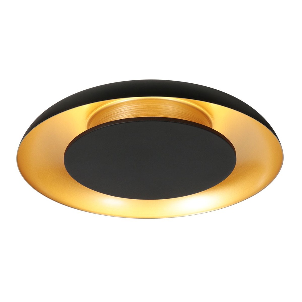 Steinhauer PlafonniereGolden Veil zwart Ø 40cm - 4331ZW