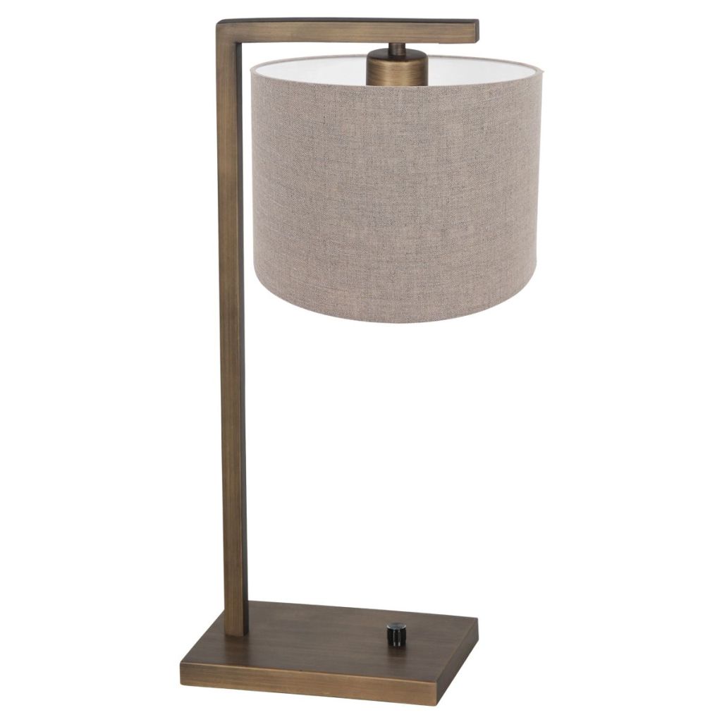 Steinhauer TafellampStang met grijze kap - 4903BR