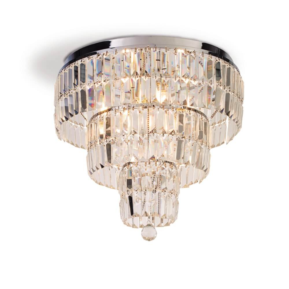 Searchlight Kristallen plafondlamp Empire Ø 50cm - 61321-6CC