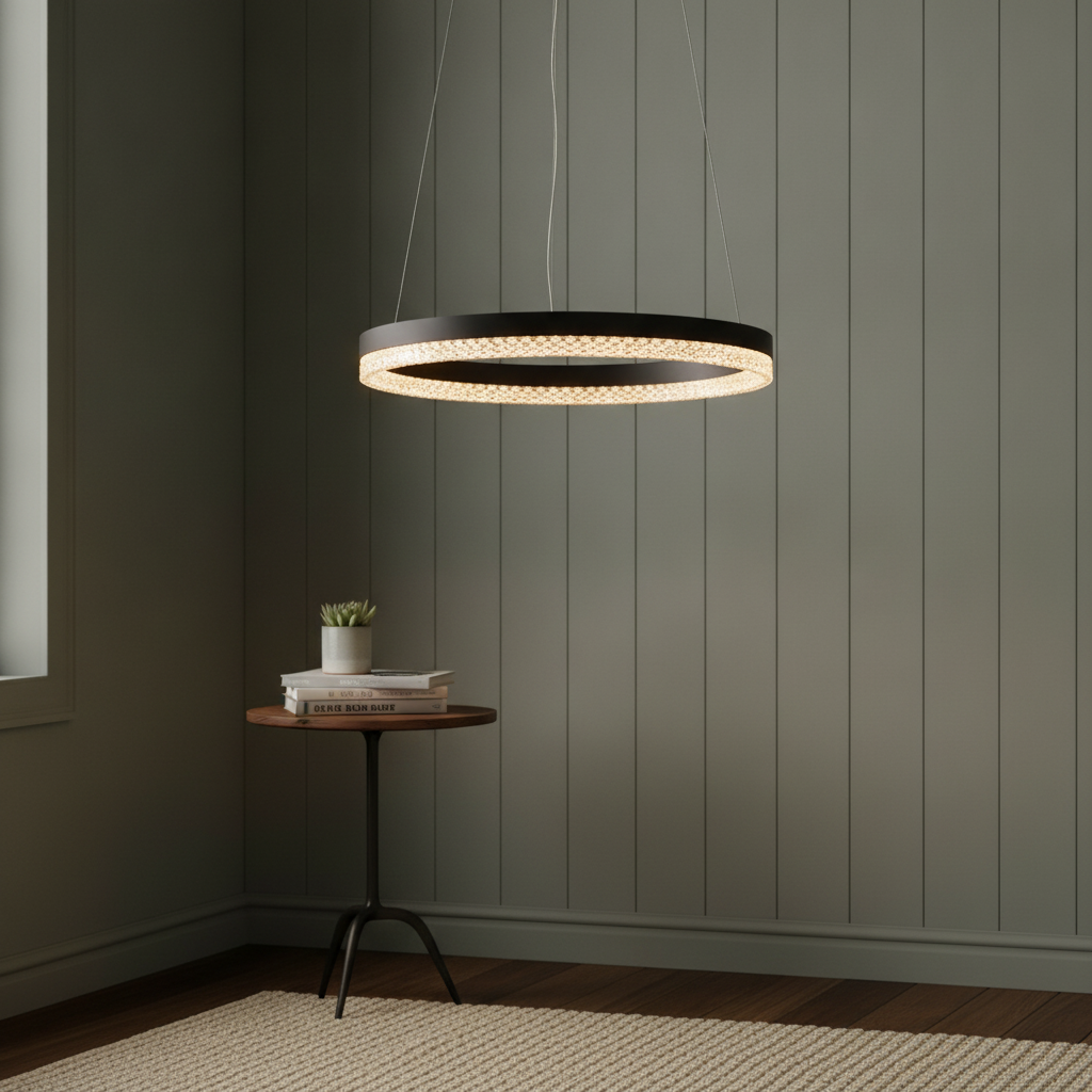 Lyora HanglampAdria zwart Ø 40cm - 110434