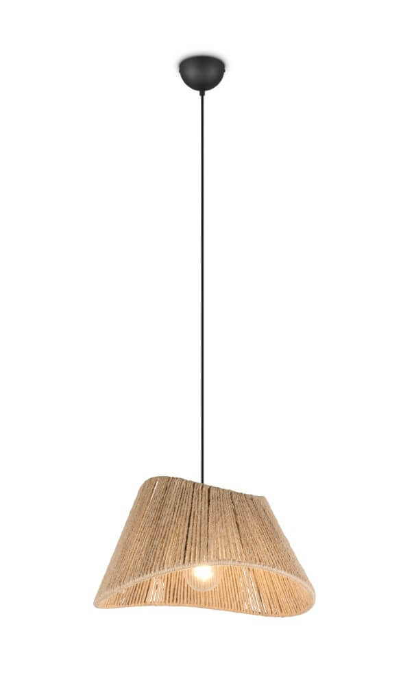 Trio Japandi hanglampValerie rotan Ø 52cm - R31881036