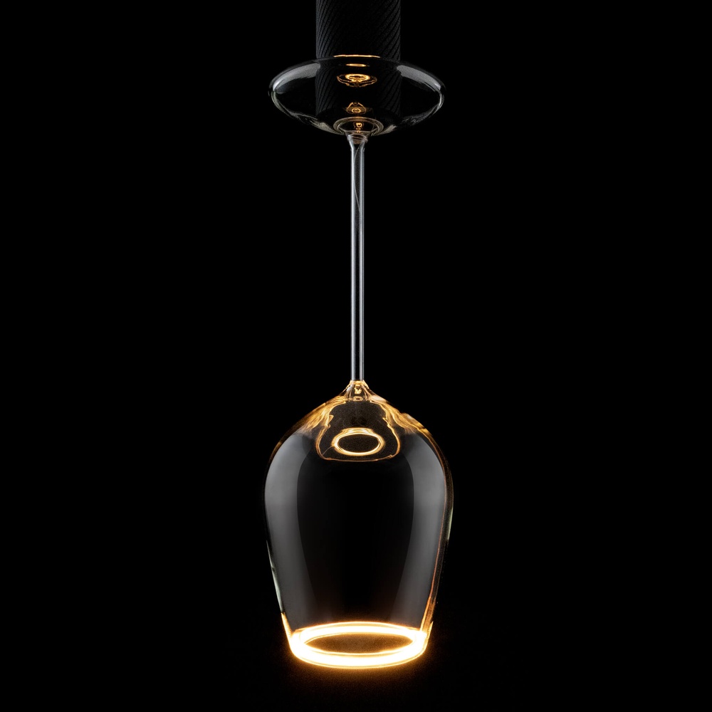 Segula Lichtbron wijnglasFloating helder - 5W - E27 - 500lm - 2200K - Ø 12cm - SG-55463